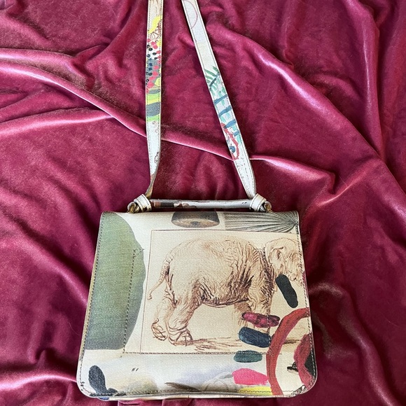 *SOLD* VIVIENNE WESTWOOD • RARE AUTHENTIC GENUINE LEATHER FLORA & FAUNA HANDBAG - Picture 3 of 16